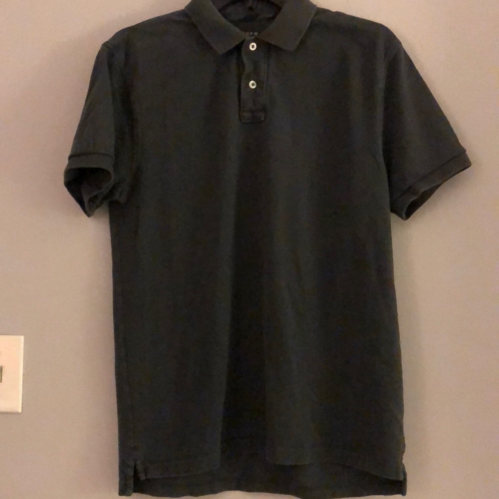 J crew Slim Fit repp gray polo